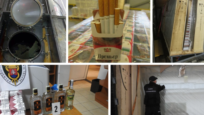 FOTO: Kolāža ar cigaretēm un alkoholu