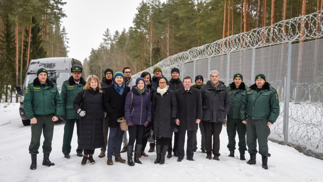 Eiropas valstu vēstnieku un vēstniecības pārstāvju vizīte Valsts robežsardzē