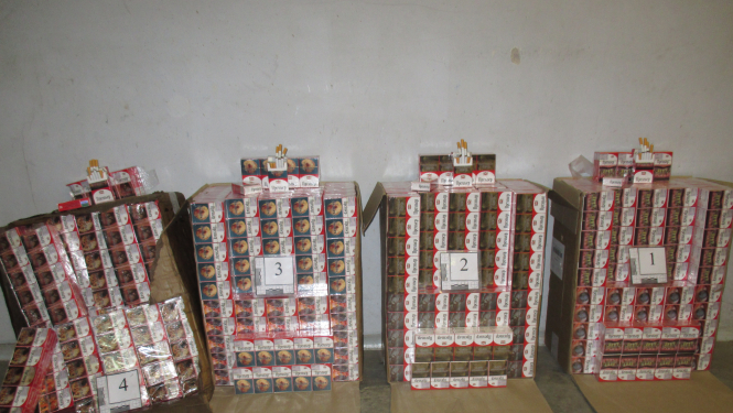 foto : kontrabandas cigaretes