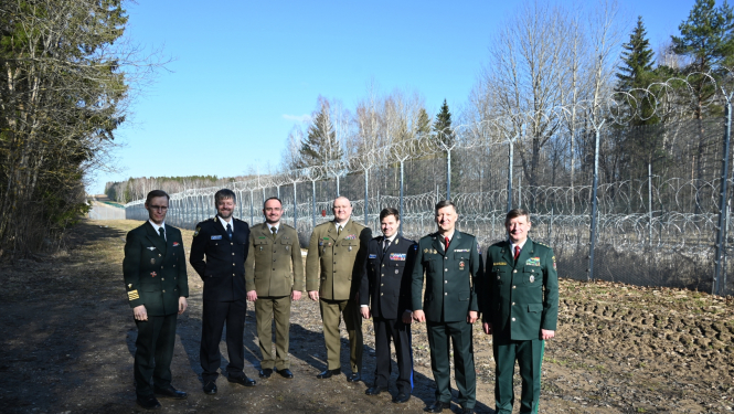 FOTO: Latvijas, Lietuvas, Igaunijas, Somijas un Polijas Robežsardzes mācību iestāžu vadības pārstāvjI