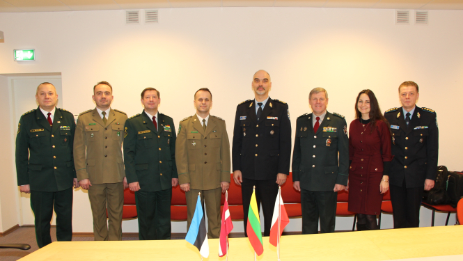 FOTO: Baltijas valstu un Polijas Robežsardzes mācību iestāžu vadītāju tikšanās 
