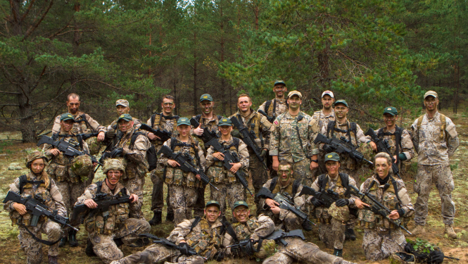 Foto: Militārās mācības "Vasaras lauka nometne" 