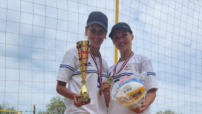 FOTO: Pludmales volejbola dalībnieces