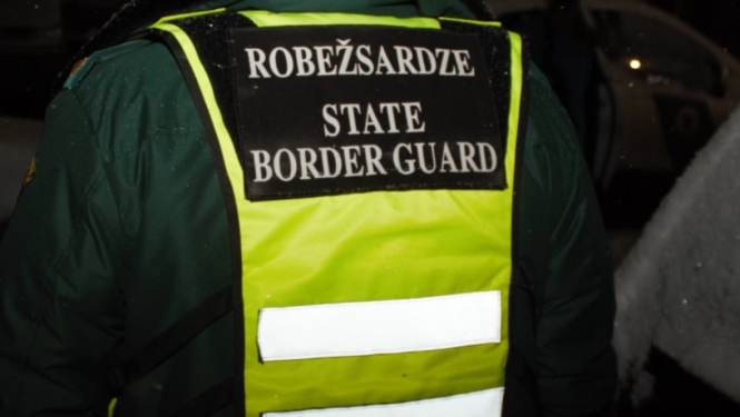 FOTO: Uzraksts robežsardze