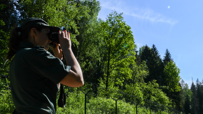 FOTO: Robežsargs uz robežas