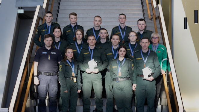 FOTO: Triju Baltijas valstu Robežsardzes mācību iestāžu robežsargu profesionālajās sporta sacensībās