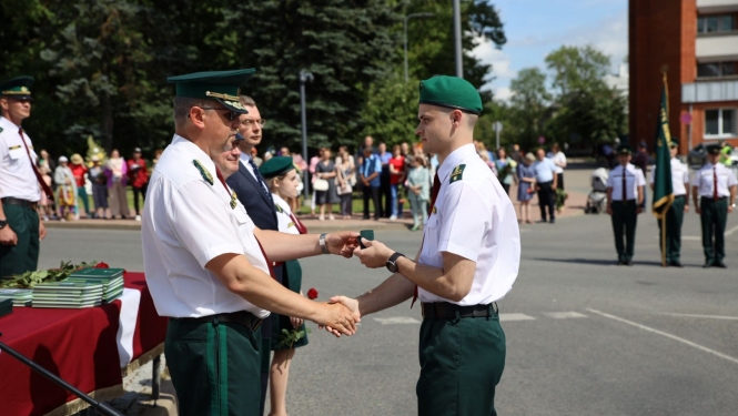 FOTO: Robežsargi izlaidumā