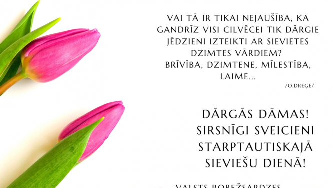 FOTO: Apsveikums sieviešu dienā