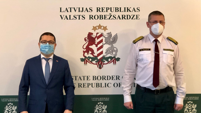 FOTO: VRS priekšnieks tiekas ar Moldovas Republikas ārkārtējo un pilnvaroto vēstnieku Latvijas Republikā