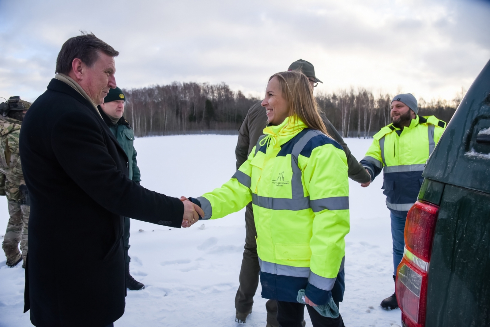 Valsts robežsardzes priekšnieks kopā ar Iekšlietu ministru apmeklē valsts robežu