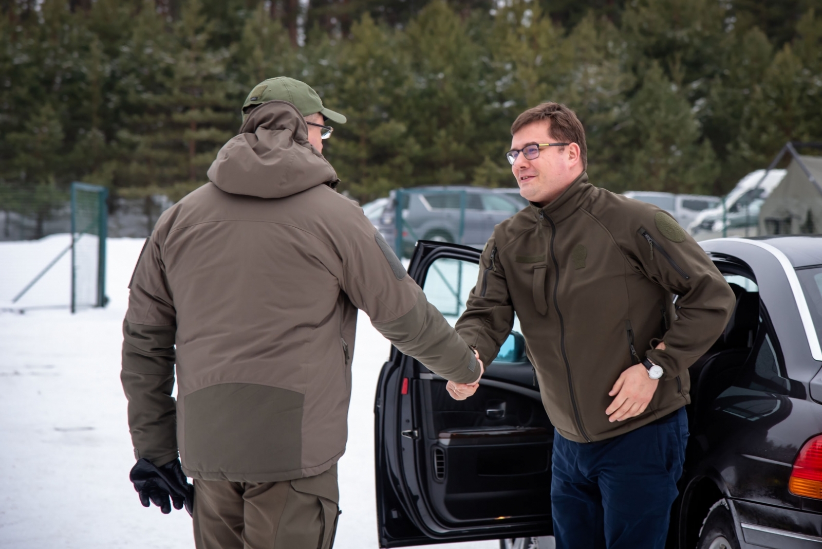 FOTO: Lietuvas pārstāvju vizīte uz robežas