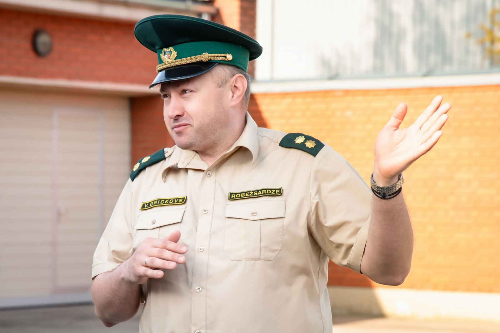 FOTO: Gruzijas delegācijas pārstāvji apmeklē Valsts robežsardzi