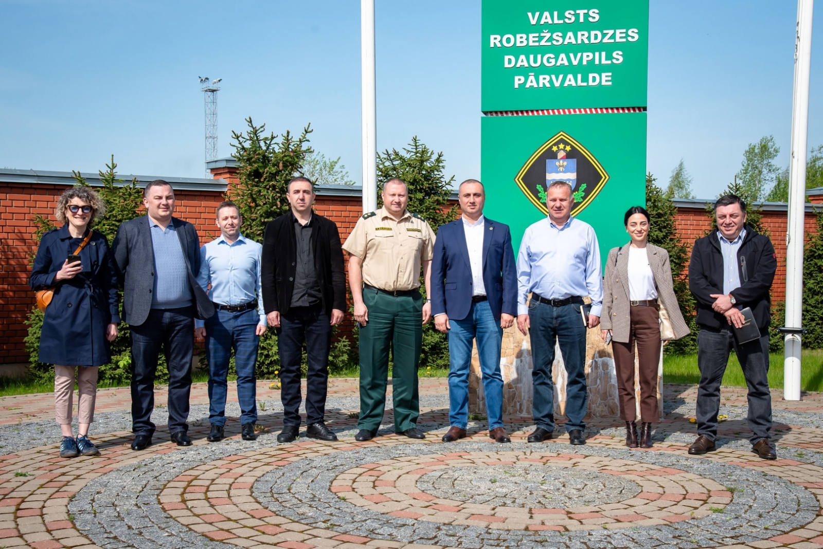 FOTO: Gruzijas delegācijas pārstāvji apmeklē Valsts robežsardzi