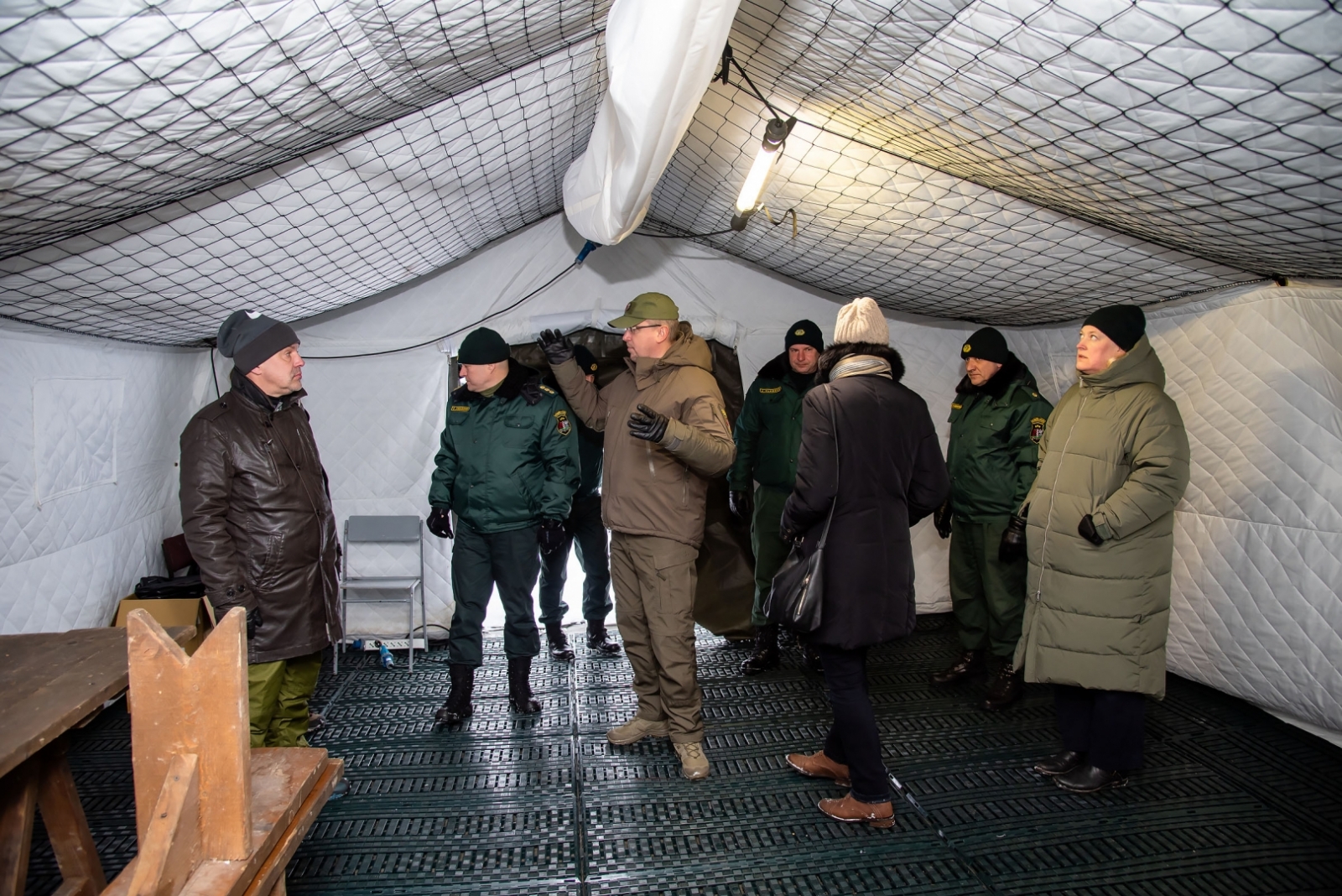 FOTO: Tiesībsarga vizīte uz robežas