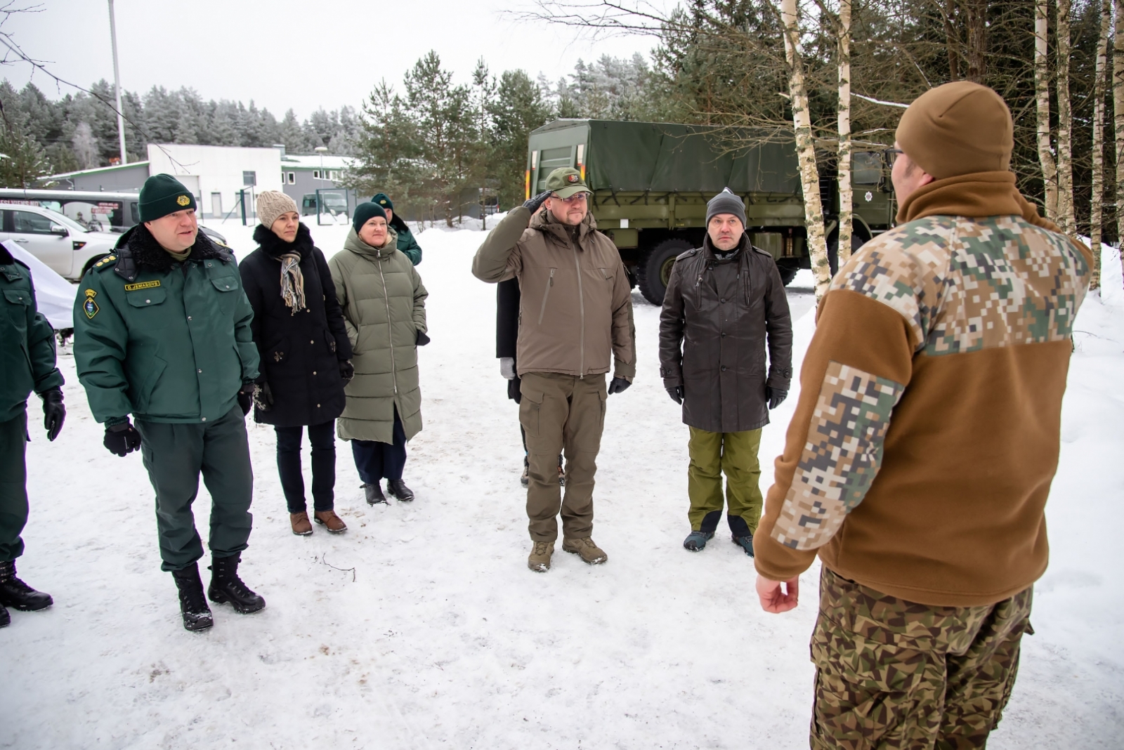 FOTO: Tiesībsarga vizīte uz robežas