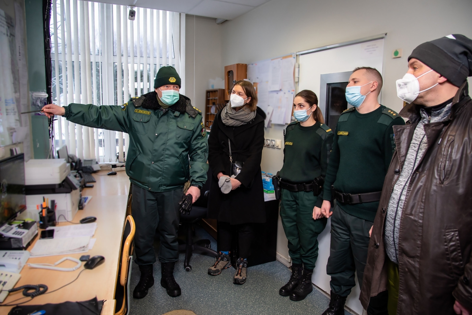 FOTO: Tiesībsarga vizīte uz robežas