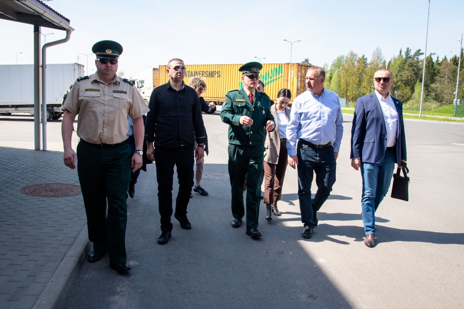 FOTO: Gruzijas delegācijas pārstāvji apmeklē Valsts robežsardzi