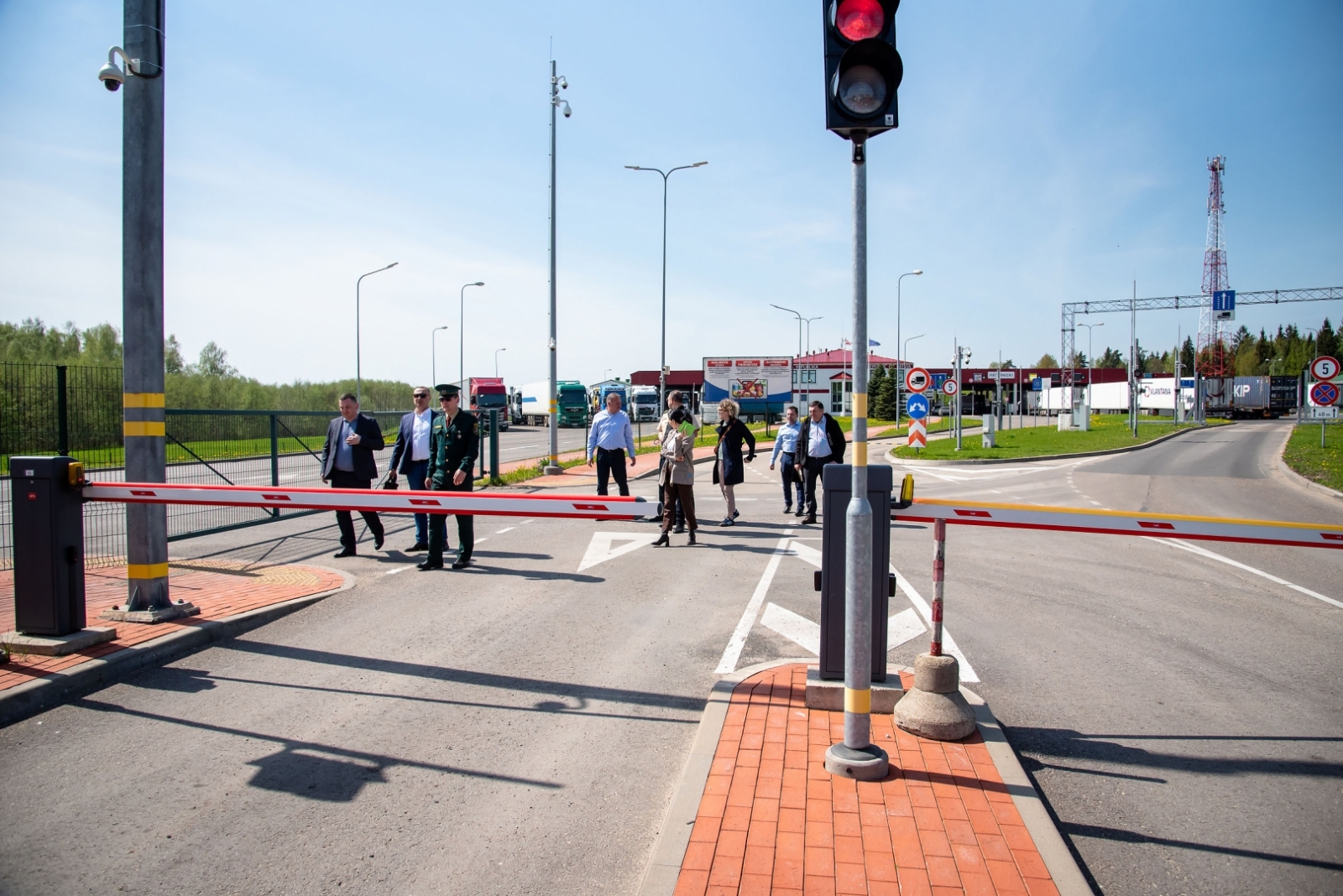 FOTO: Gruzijas delegācijas pārstāvji apmeklē Valsts robežsardzi