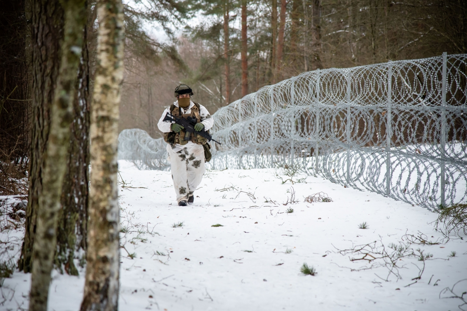 FOTO: Lietuvas pārstāvju vizīte uz robežas