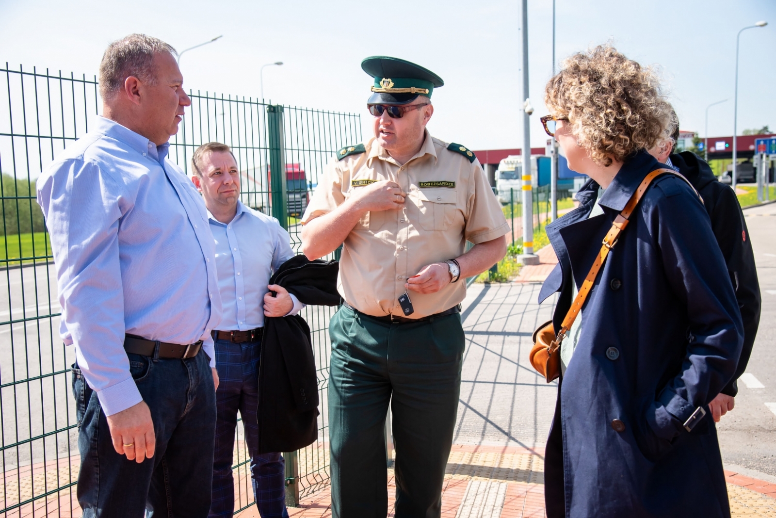 FOTO: Gruzijas delegācijas pārstāvji apmeklē Valsts robežsardzi