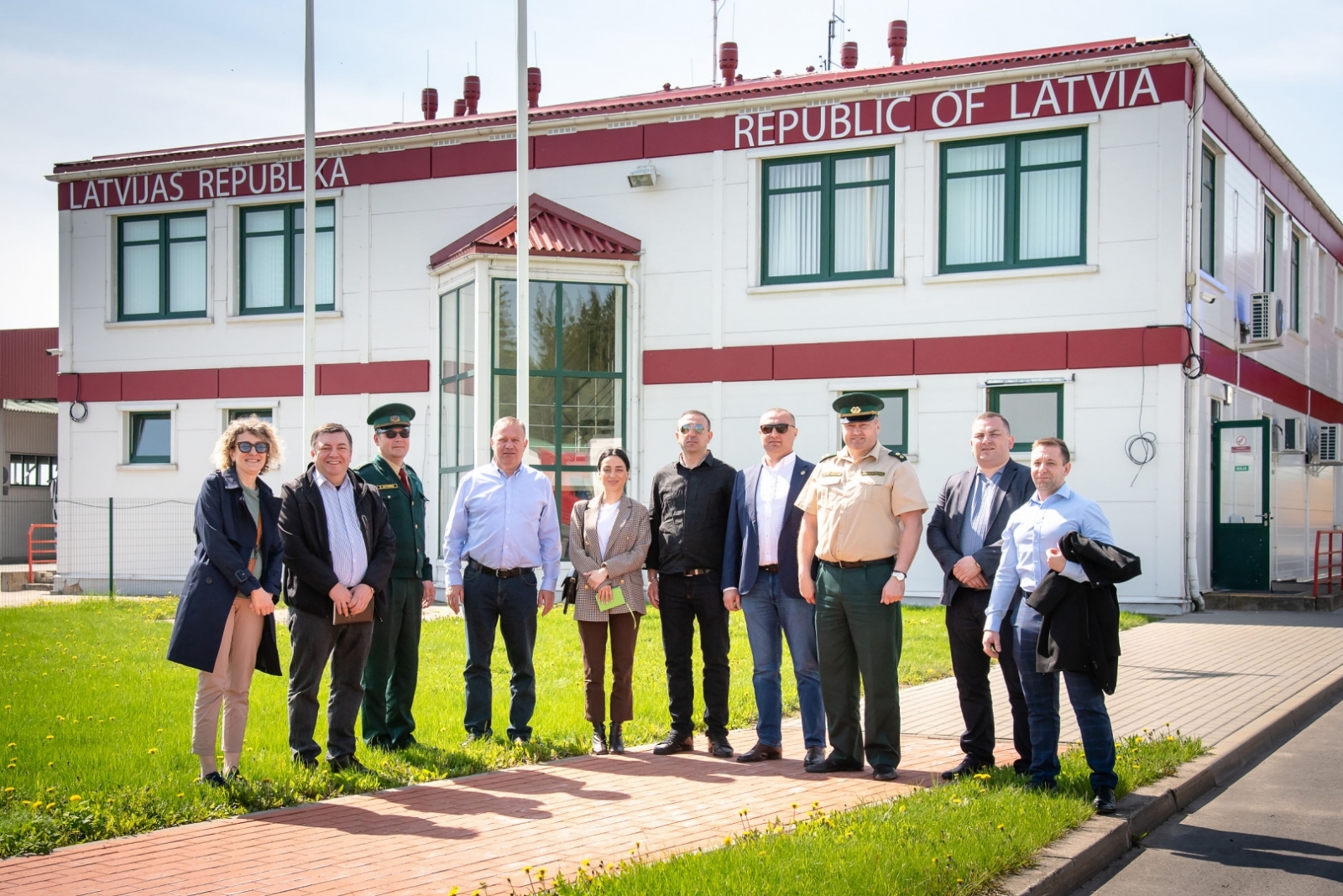 FOTO: Gruzijas delegācijas pārstāvji apmeklē Valsts robežsardzi
