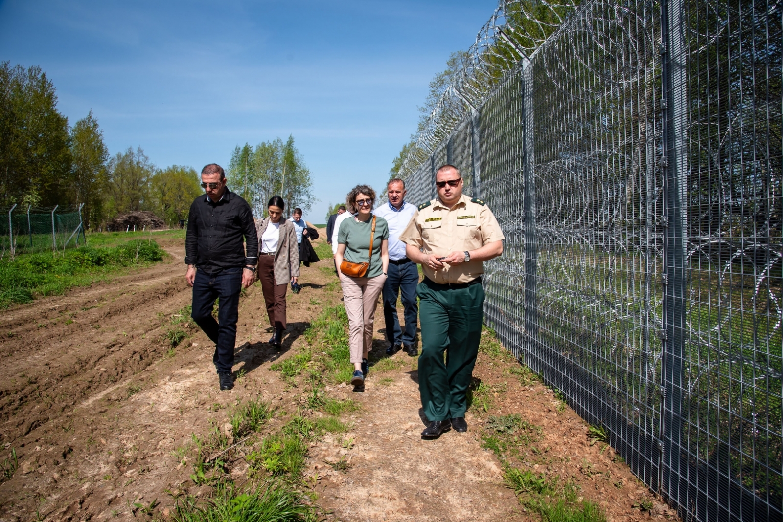 FOTO: Gruzijas delegācijas pārstāvji apmeklē Valsts robežsardzi