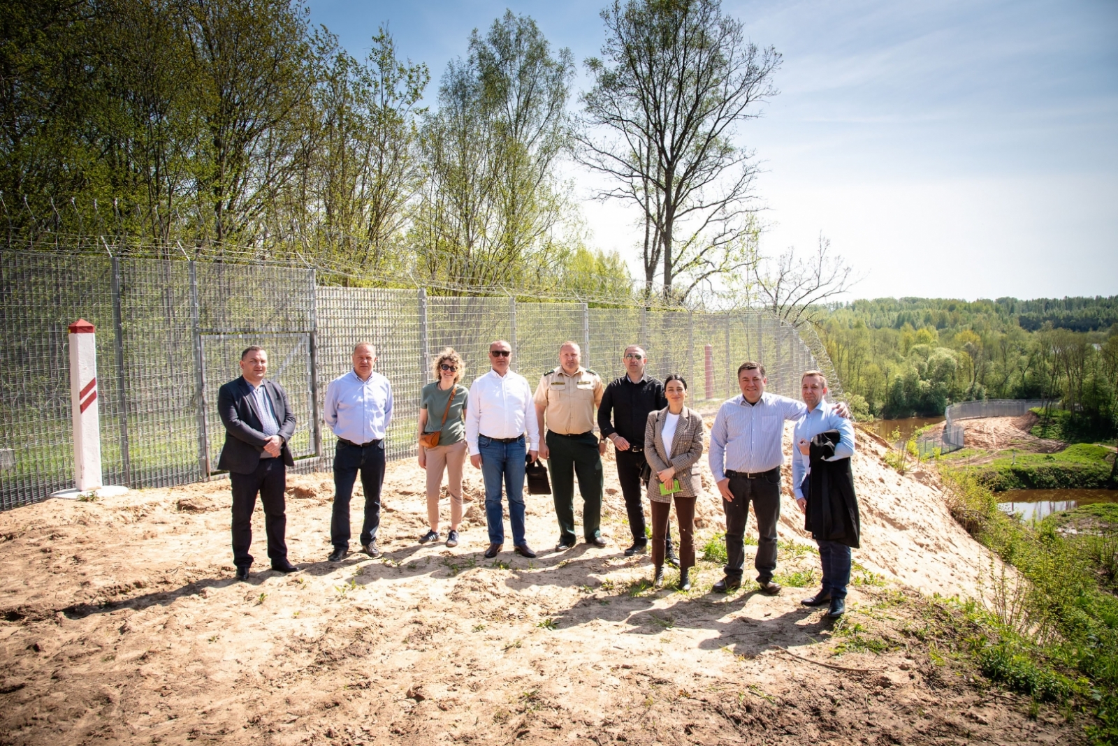 FOTO: Gruzijas delegācijas pārstāvji apmeklē Valsts robežsardzi