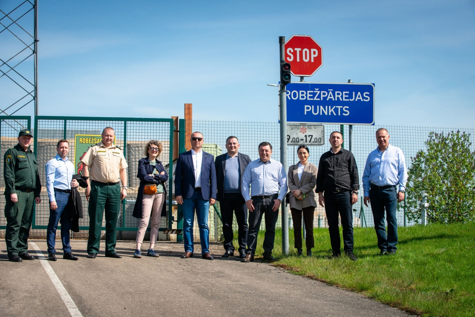 FOTO: Gruzijas delegācijas pārstāvji apmeklē Valsts robežsardzi