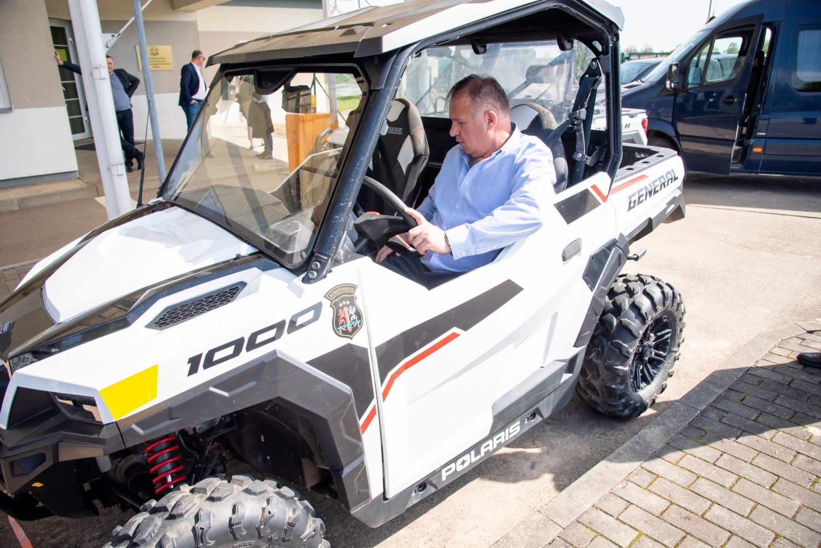 FOTO: Gruzijas delegācijas pārstāvji apmeklē Valsts robežsardzi