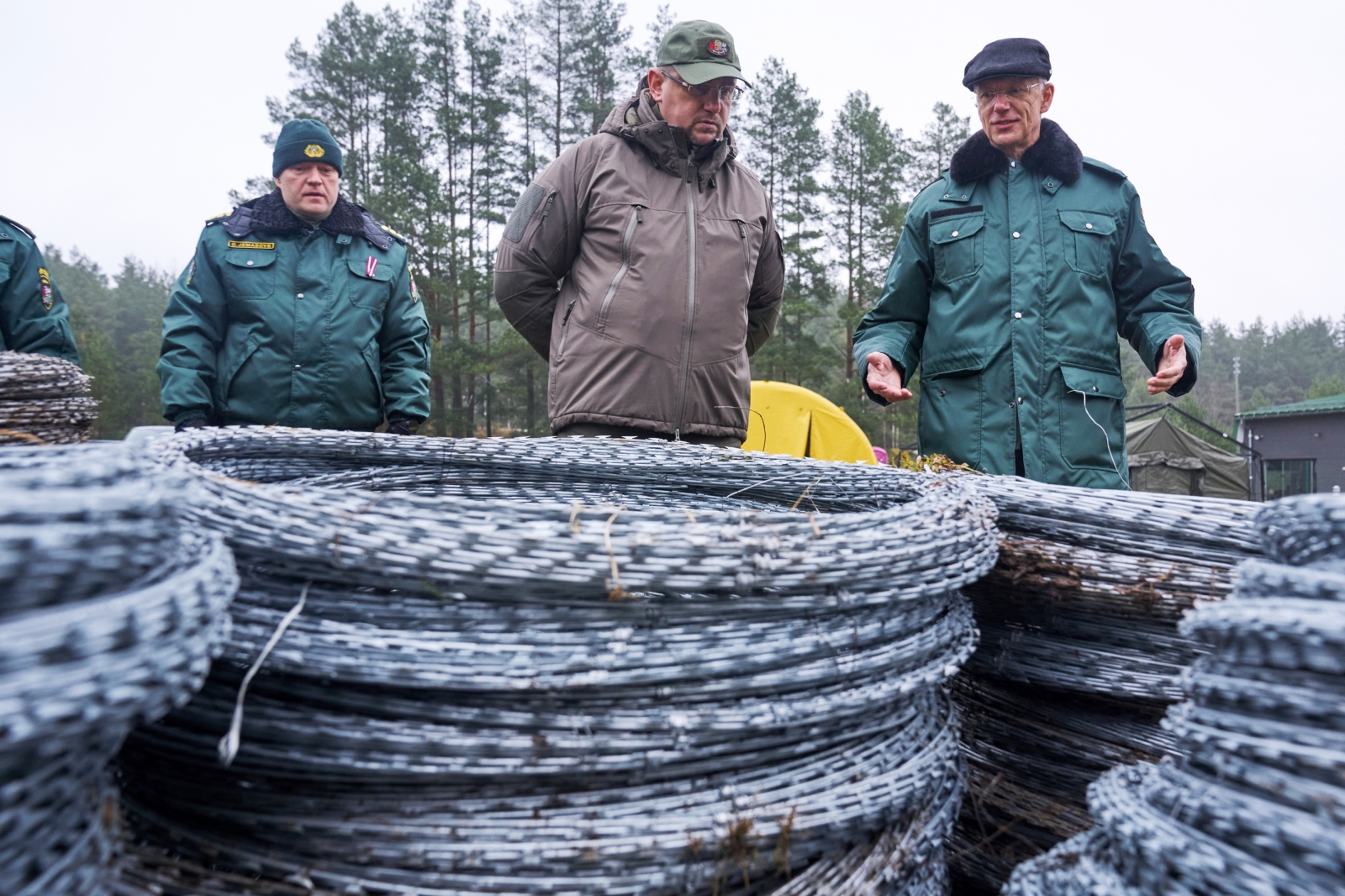 FOTO: Ministru prezidents apmeklē valsts robežu