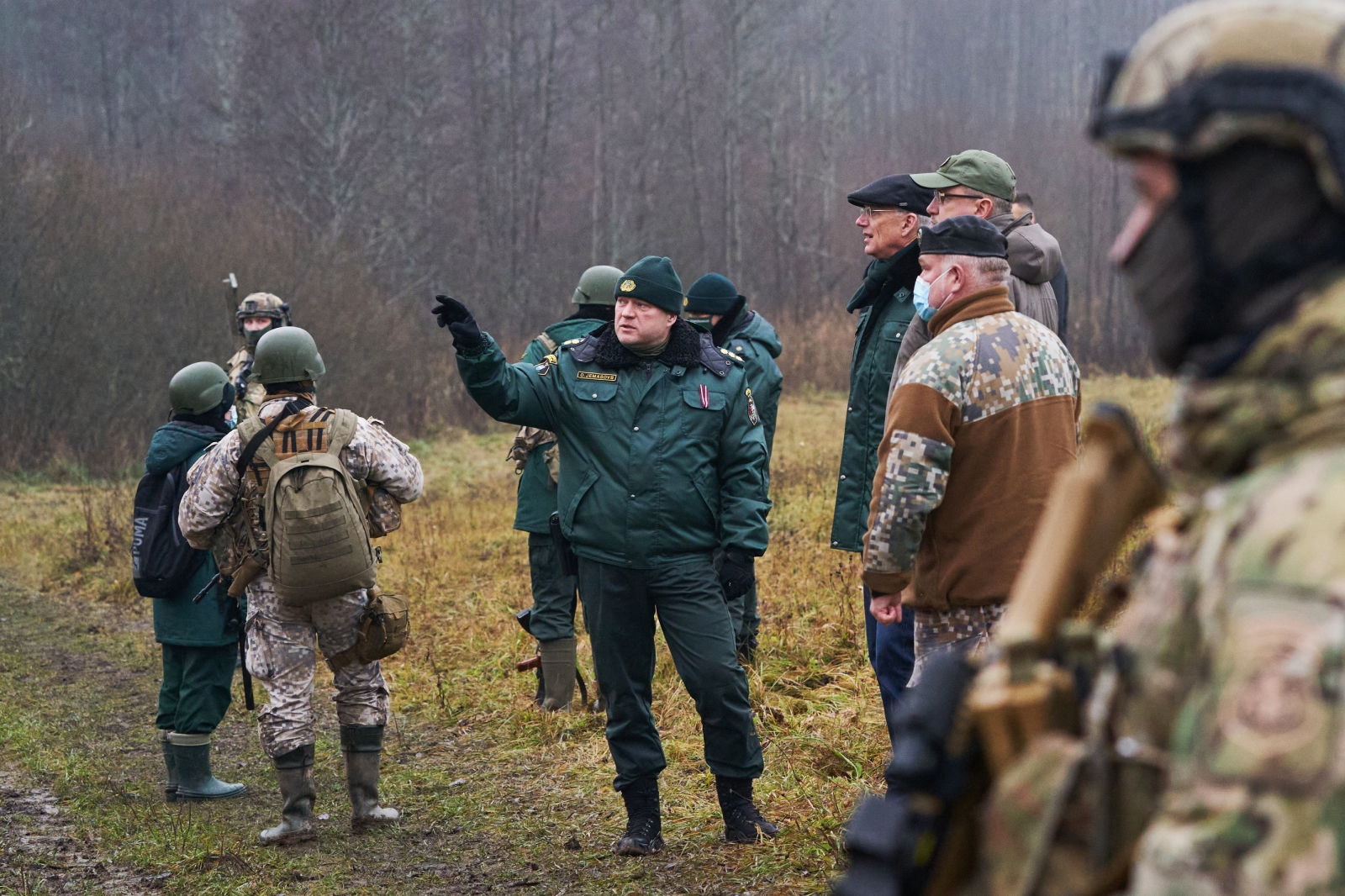 FOTO: Ministru prezidents apmeklē valsts robežu