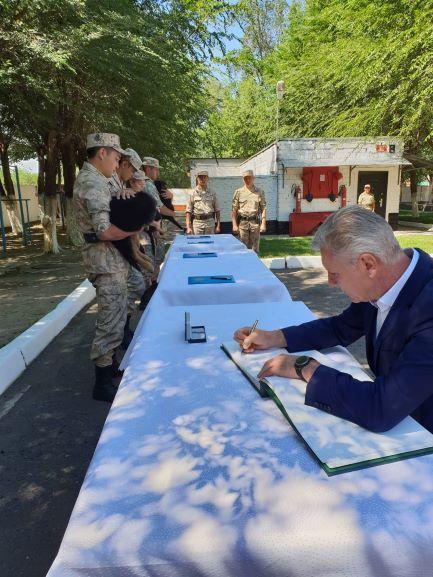 foto: Valsts robežsardzes priekšnieks vizītē Kazahstānā