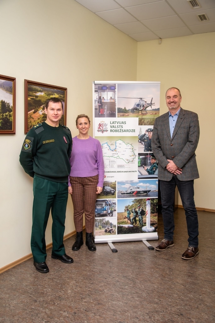 Valsts robežsardzē viesojas Vācijas Federālās policijas sakaru virsnieks