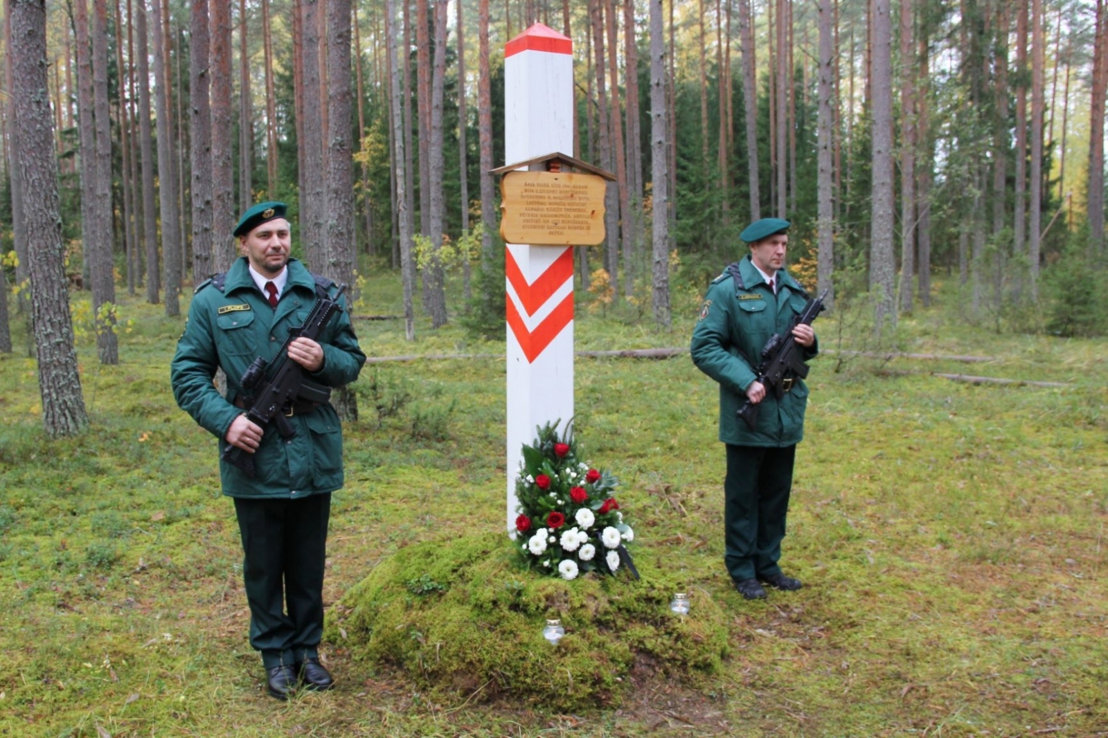 Norisinājās Robežsardzes sagrāves un represēto robežsargu piemiņai veltītie atceres pasākumi