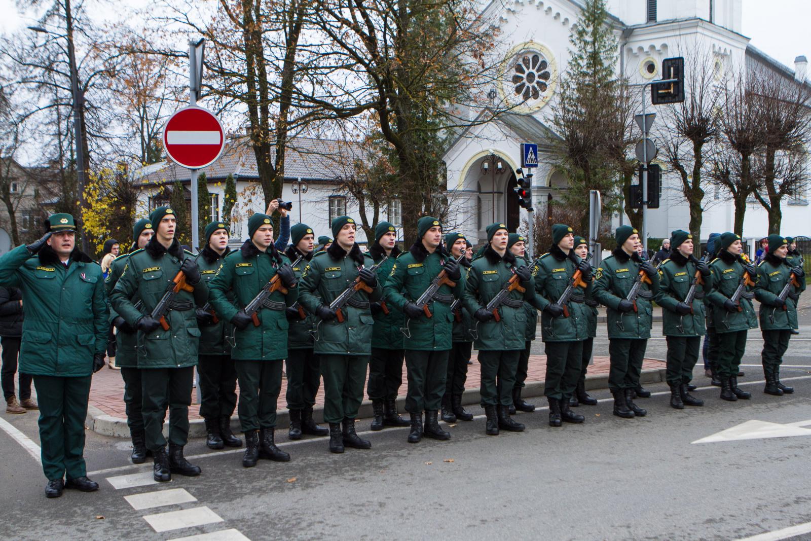 Foto: Rēzeknē norisinājās Robežsargu dienai veltītie svinīgie pasākumi