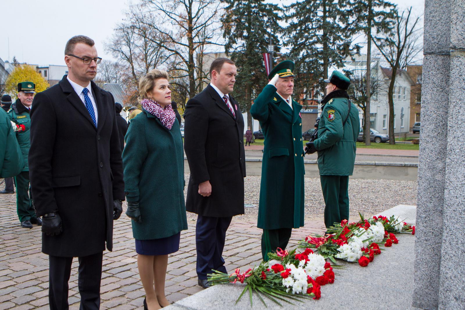 Foto: Rēzeknē norisinājās Robežsargu dienai veltītie svinīgie pasākumi