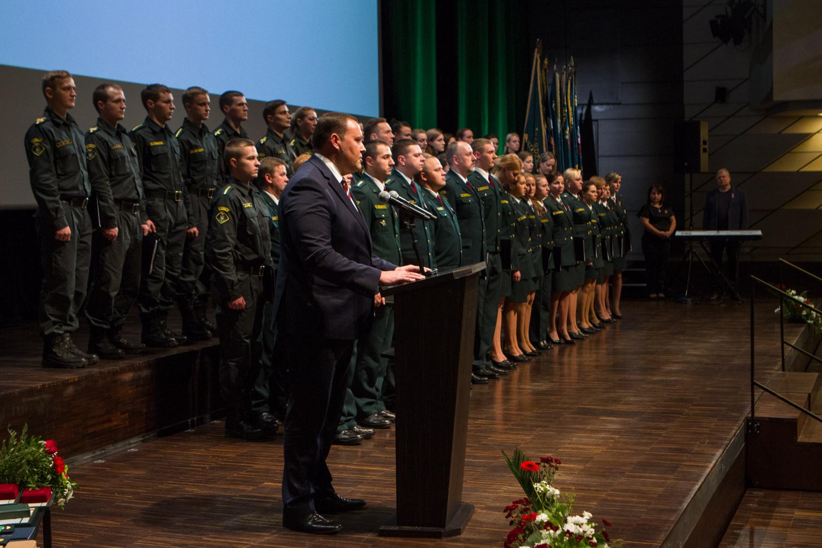 Foto: Rēzeknē norisinājās Robežsargu dienai veltītie svinīgie pasākumi