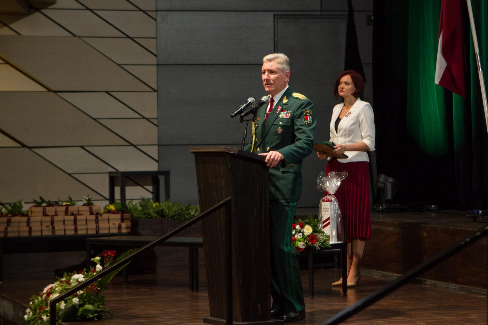 Foto: Rēzeknē norisinājās Robežsargu dienai veltītie svinīgie pasākumi