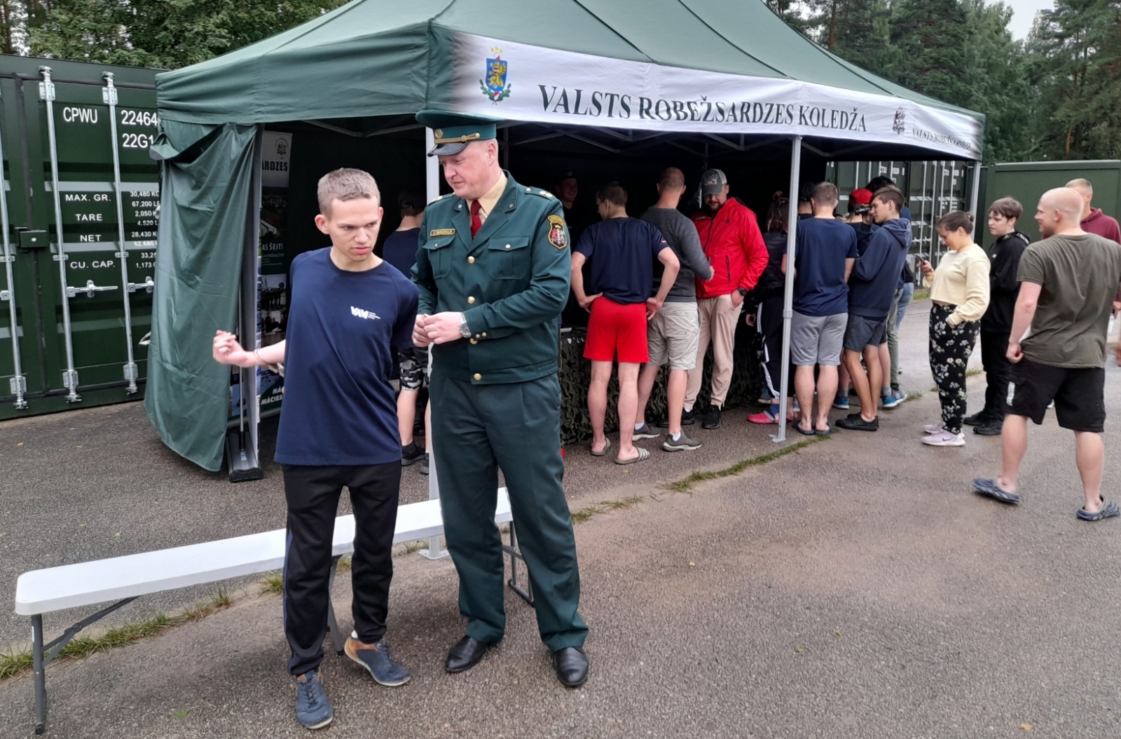 Informatīvais pasākums Valsts aizsardzības mācības vasaras nometnē Alūksnē