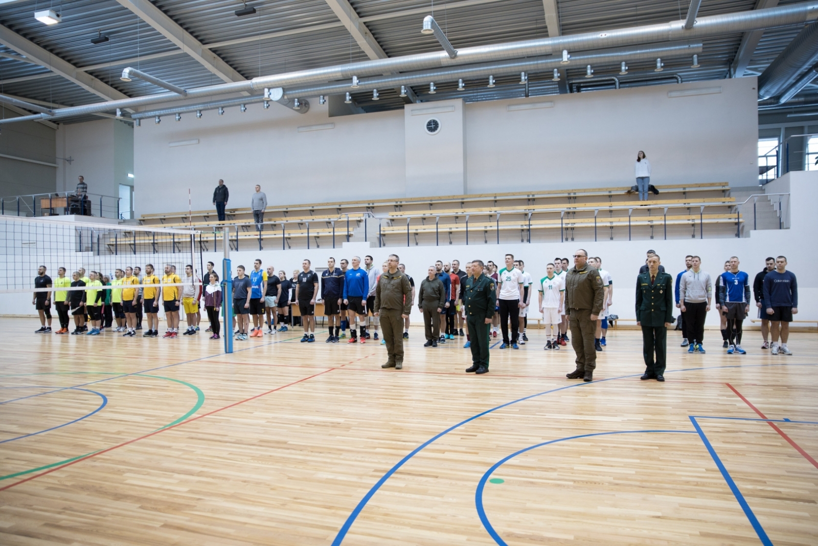 Valsts robežsardzes Daugavpils pārvaldes volejbolisti izcīna uzvaru volejbolā