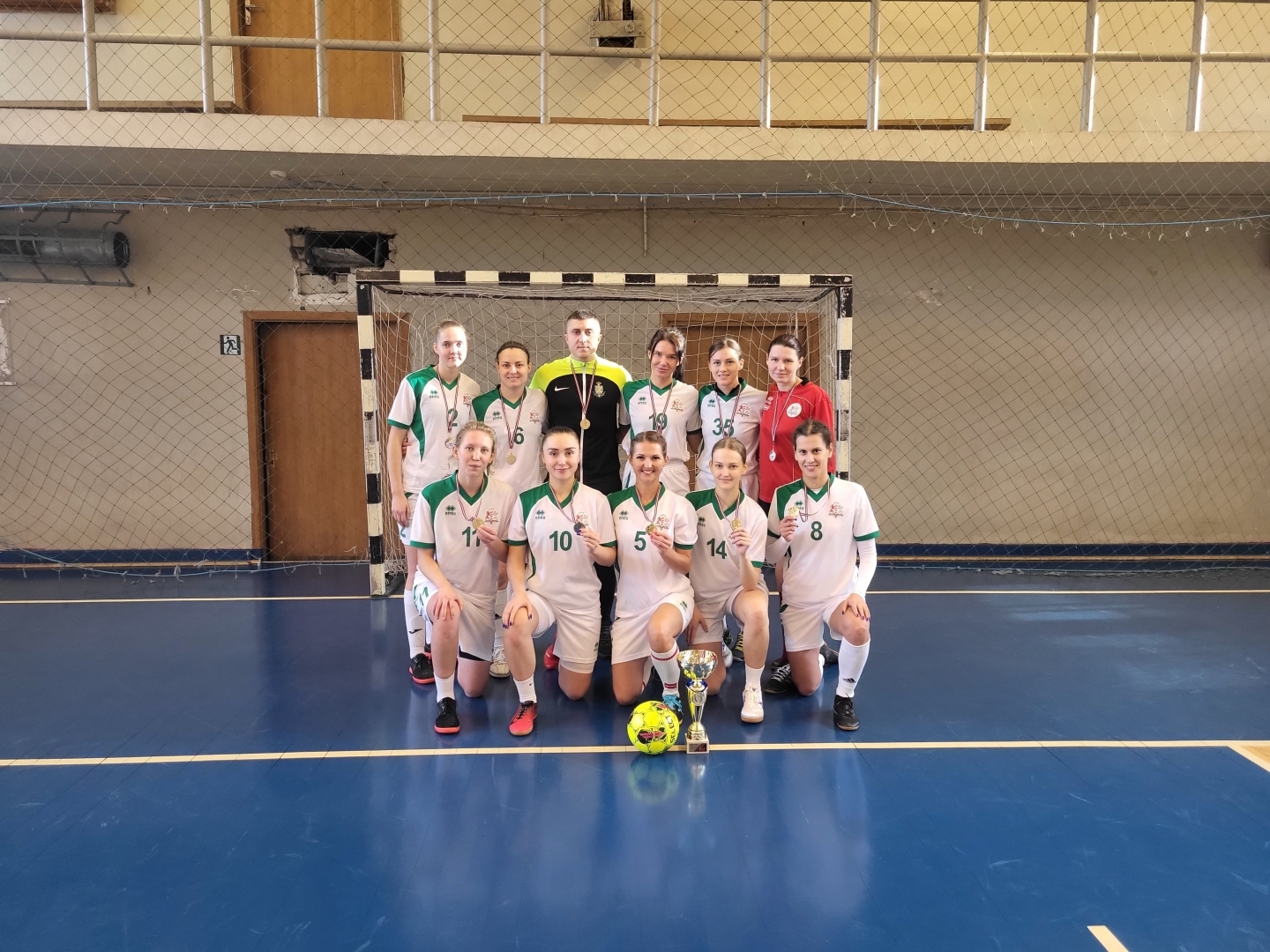 Valsts robežsardzes futbolistes ieguva 1.vietu Iekšlietu ministrijas sacensībās