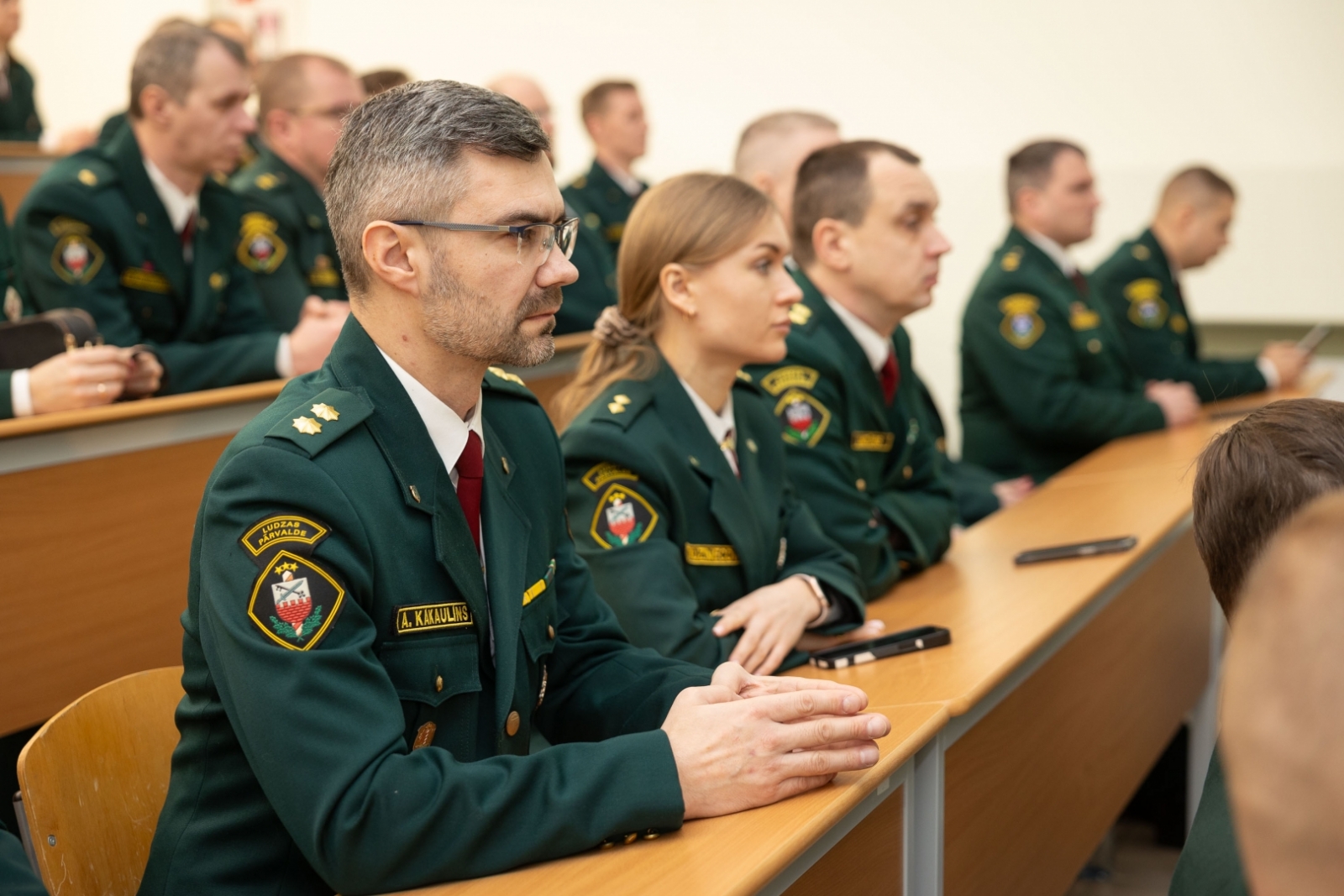 FOTO: Piektdien, 9. februārī, Valsts robežsardzes koledžā notika Valsts robežsardzes 2023. gada darbības rezultātu izvērtēšanas sanāksme
