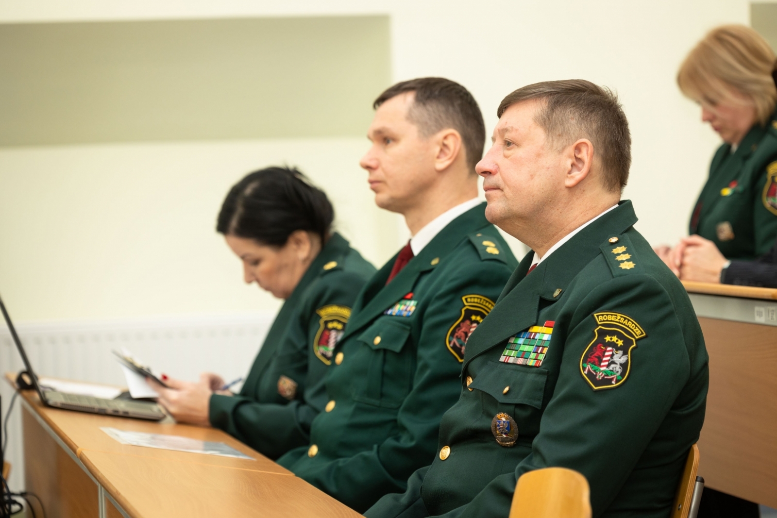 FOTO: Piektdien, 9. februārī, Valsts robežsardzes koledžā notika Valsts robežsardzes 2023. gada darbības rezultātu izvērtēšanas sanāksme