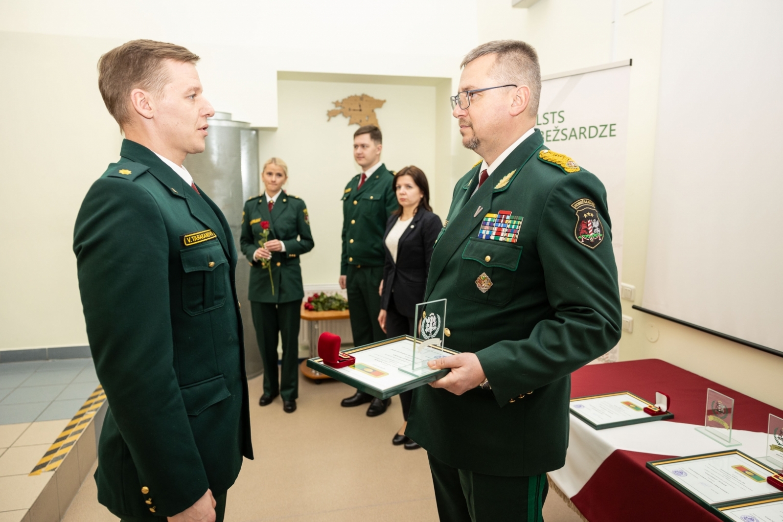 FOTO: Piektdien, 9. februārī, Valsts robežsardzes koledžā notika Valsts robežsardzes 2023. gada darbības rezultātu izvērtēšanas sanāksme