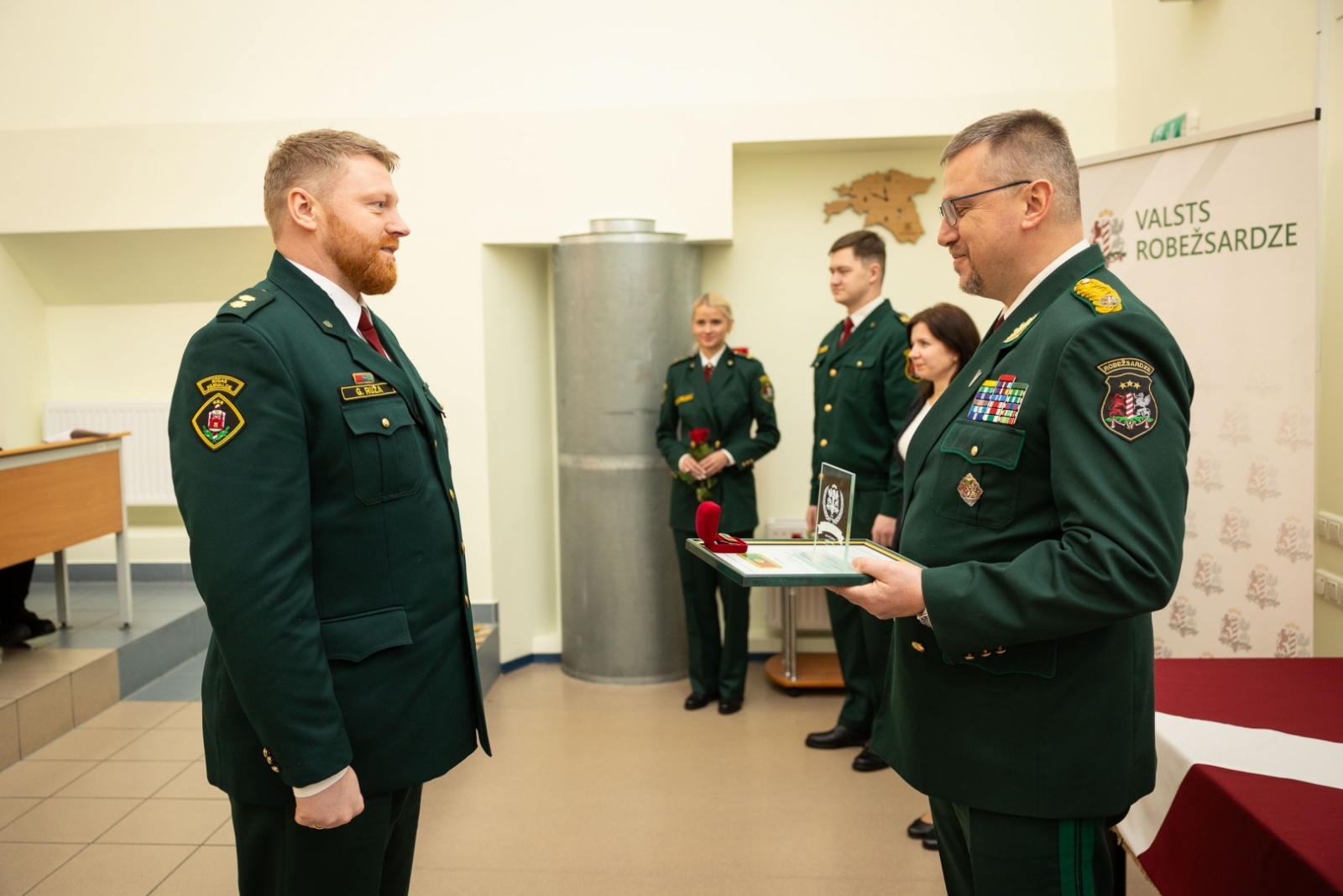FOTO: Piektdien, 9. februārī, Valsts robežsardzes koledžā notika Valsts robežsardzes 2023. gada darbības rezultātu izvērtēšanas sanāksme