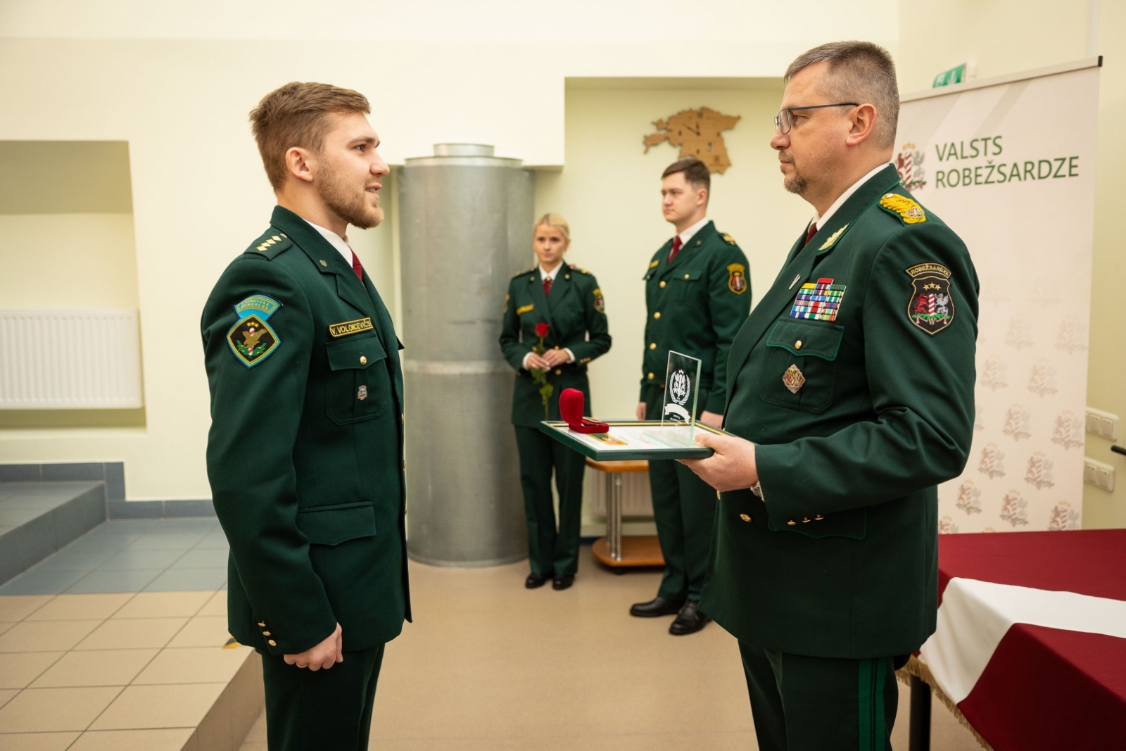 FOTO: Piektdien, 9. februārī, Valsts robežsardzes koledžā notika Valsts robežsardzes 2023. gada darbības rezultātu izvērtēšanas sanāksme