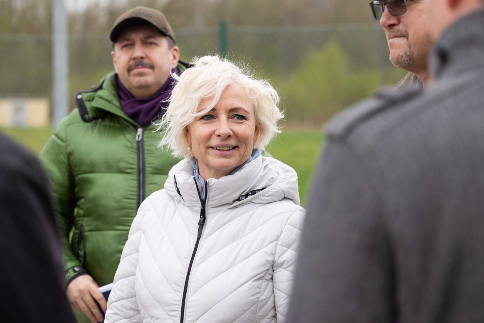 FOTO: Saeimas priekšsēdētāja apmeklē robežu