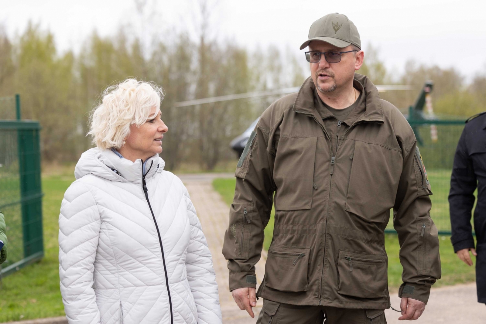 FOTO: Saeimas priekšsēdētāja apmeklē robežu