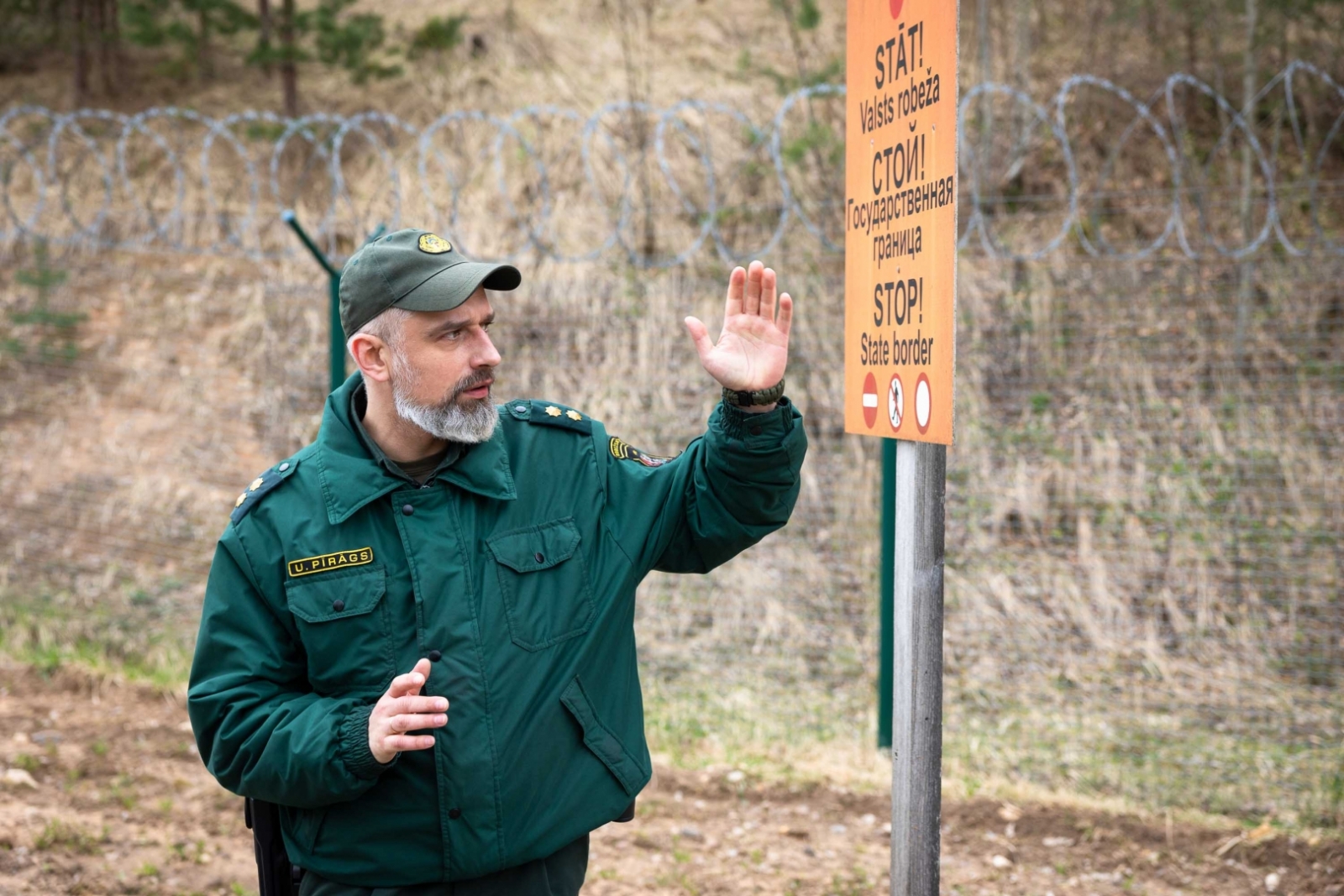 FOTO: Saeimas priekšsēdētāja apmeklē robežu