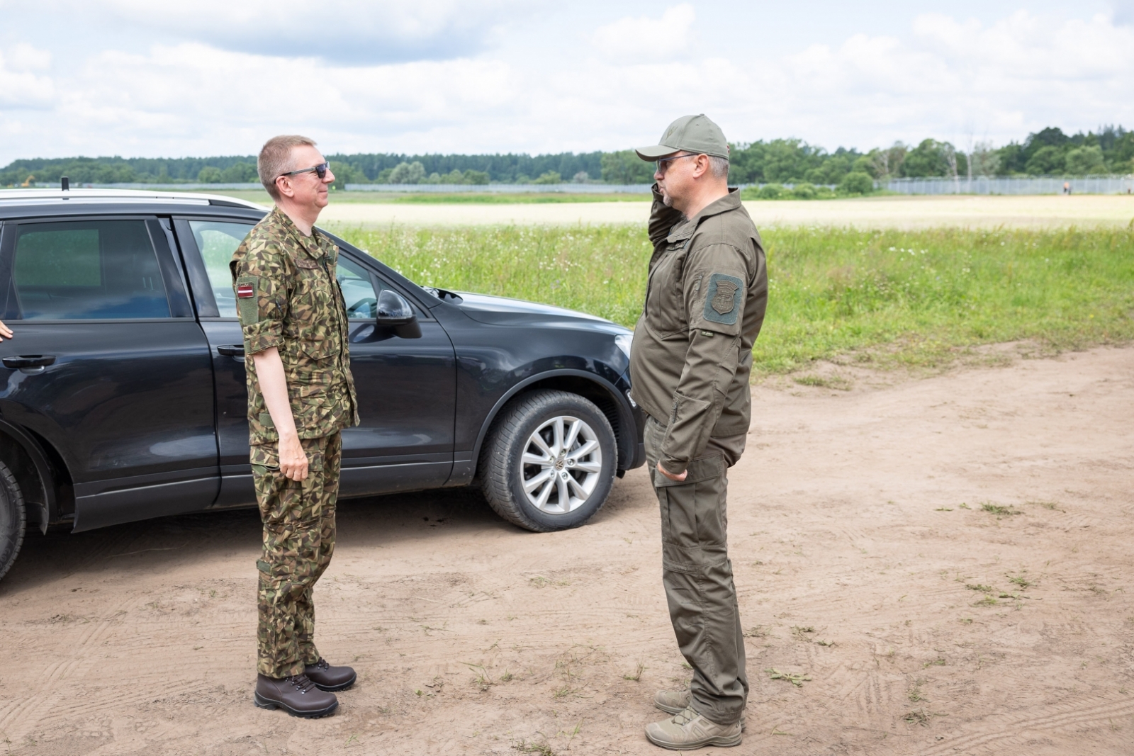 FOTO:  Valsts prezidents Edgars Rinkēvičs apmeklē Latvijas austrumu robežu 